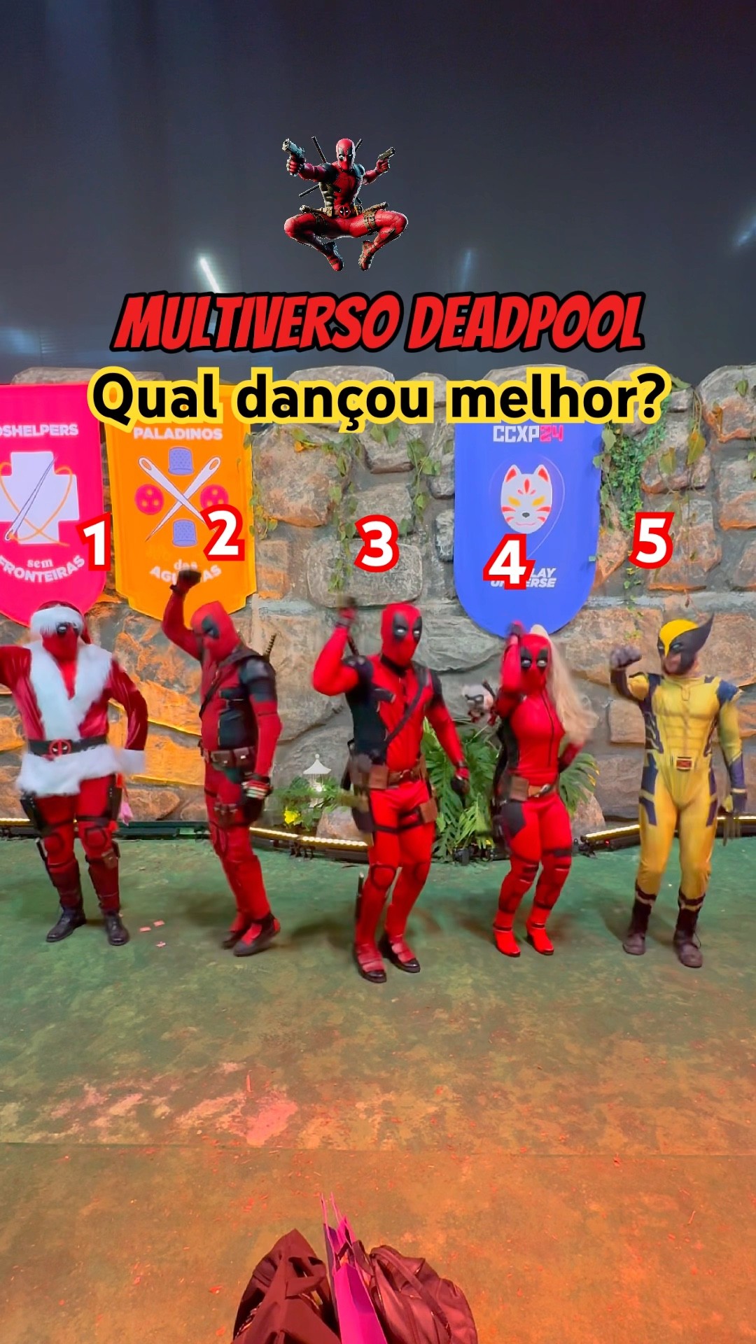 Qual? @mayca.brasil #challenge #dancer #trend #deadpool #apollosant